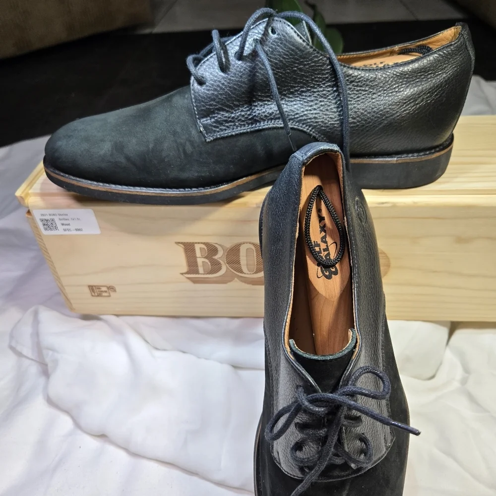 ANATOMIC GEL Classic Black Leather Oxfords